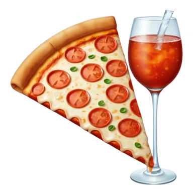 lon nước ngọt và pizza sticker