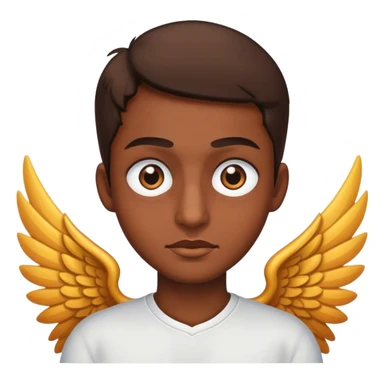 One eye with two wings sticker