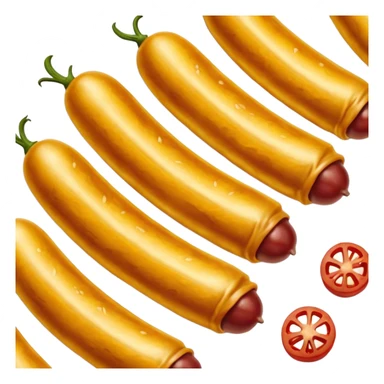 Chorizos hiperrealistas asados sticker