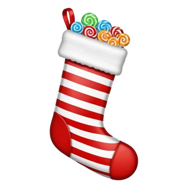 stocking filled with candy  sticker