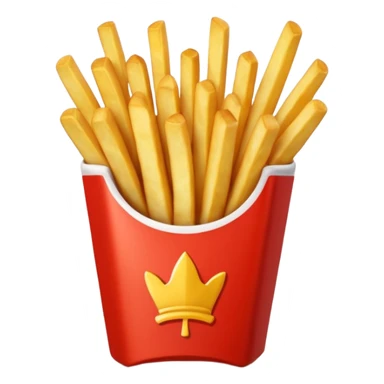 French fries sticker