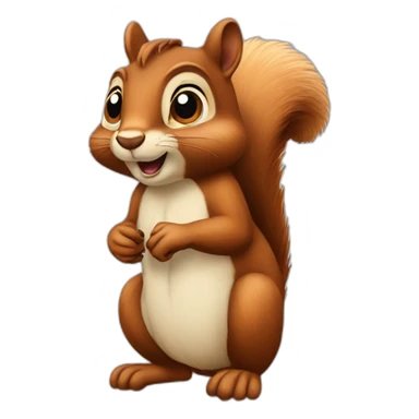 squirrel thought about it eyes up sticker