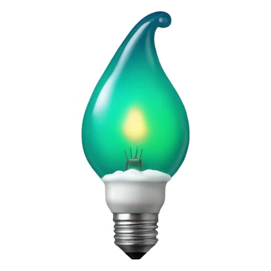 Christmas light bulb sticker
