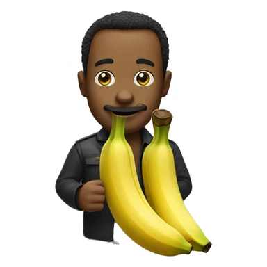 Ladrãozinho roubando uma banana sticker