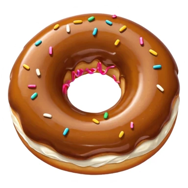 rosquinha marrom sticker