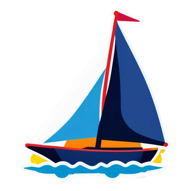 sailboat  sticker