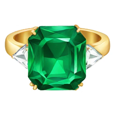 Emerald engagement ring  sticker