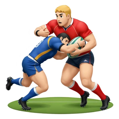 dominant rugby double tackle tackle sticker