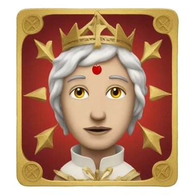 Red tarot card sticker