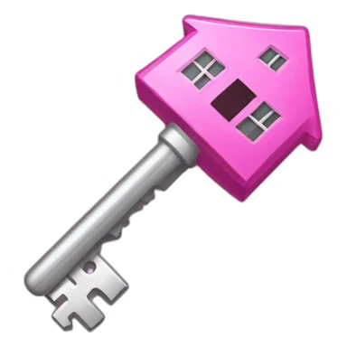 pink-house-key sticker