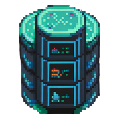 SQL database logo with server stack and database symbol sticker