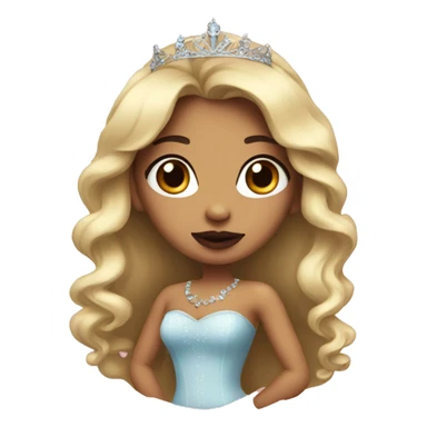 princess with a lipstick  sticker