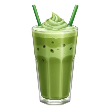 iced matcha latte sticker