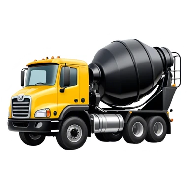 Cement Mixer - Mack Granite (Model Year: 2022) (Iconic colour: Yellow and black) sticker