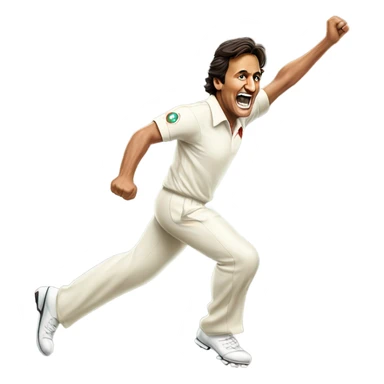 imran khan’s bowling leap sticker