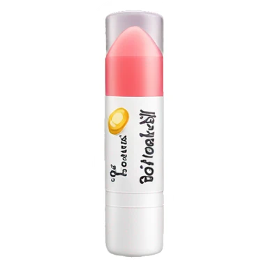 Lip balm in tube sticker
