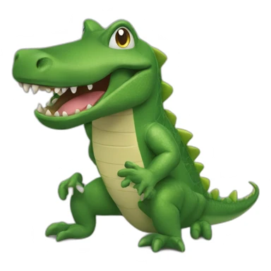Cocodrilo sacando la lengua sticker
