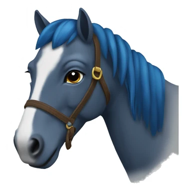 cavalo azul sticker