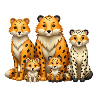 spoted animals sticker