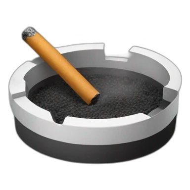 Ashtray smoke sticker