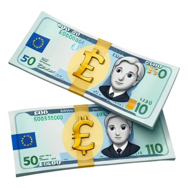 Digital euro bills  sticker