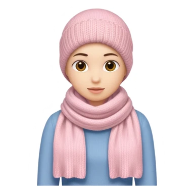 Light pink scarf sticker