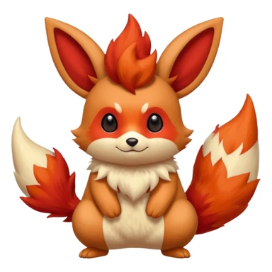 Teddiursa-Minccino-Flareon-fusion  sticker