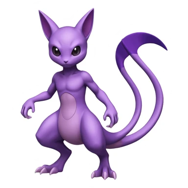 Mewtwo-Noibat-Fakémon-hybrid-creature (full body)  sticker