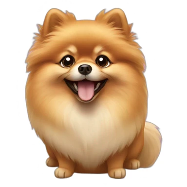 pomeranian happy sticker