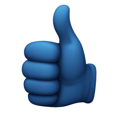 sideways thumbs-up sticker