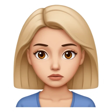 I want an emoji of a sassy woman looking unimpressed as if to say "yeah...no..." sticker
