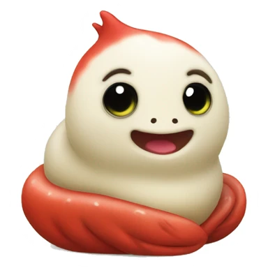 Cute slug cuddle cardinal  sticker