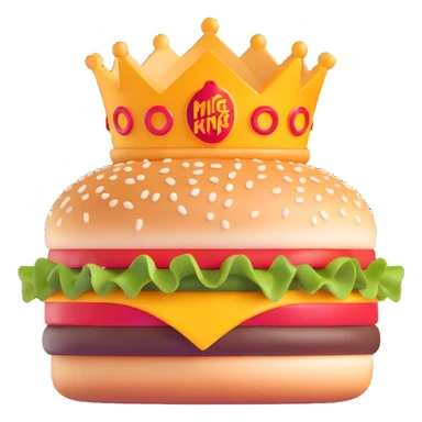 Burger King logo sticker