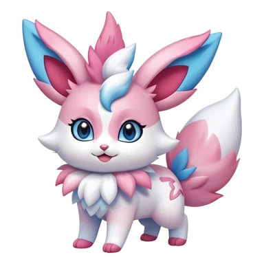 Shiny Exotic Sylveon-Skitty-Shaymin-Hybrid-Creature sticker