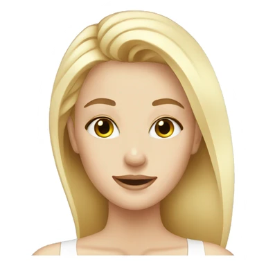 Blonde girl doing Skincare  sticker