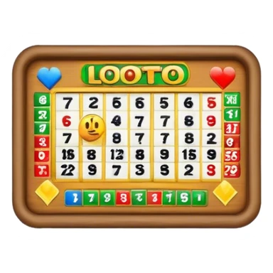 Campechan lotto table sticker