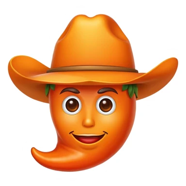 I want to combine the cowboy emoji with a habanero pepper emoji so that the pepper is wearing a hat sticker