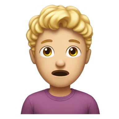 person holding their head in confusion  sticker