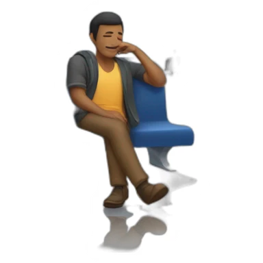 A guy who has been sleeping in the airport since 2022 sticker