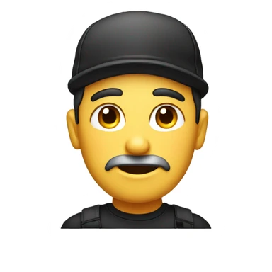 HOMBRE SIN ROSTRO ,CON GORRO sticker