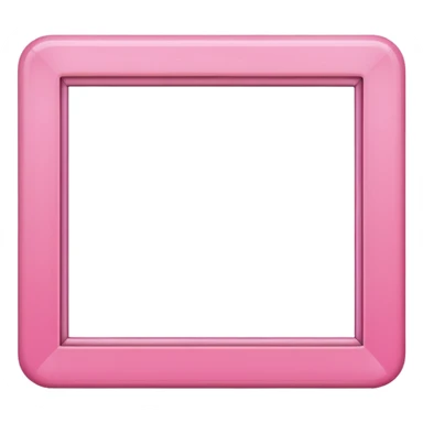 pink picture frame sticker