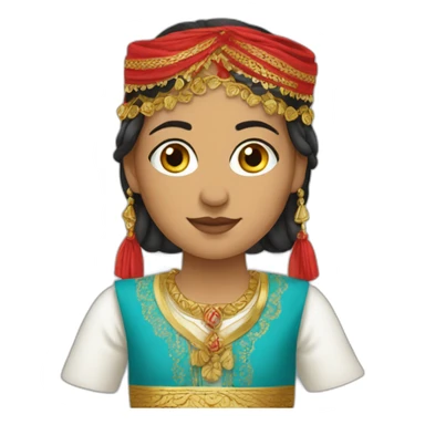 Tenue traditionnel Tunisienne sticker