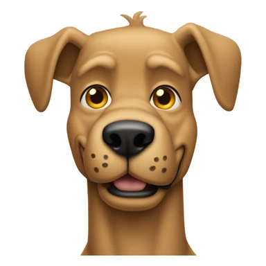 Beige scooby doo sticker