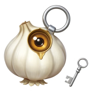 EYE KEY CHIN GARLIC sticker