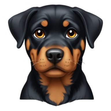 chiot Rottweiler sticker