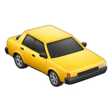 Phone in shape of a car sticker