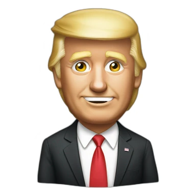 Trump embrasse obama sticker