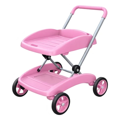 pink baby walker sticker