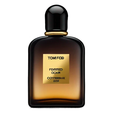 ombré leather tom ford all black bottle cologne sticker