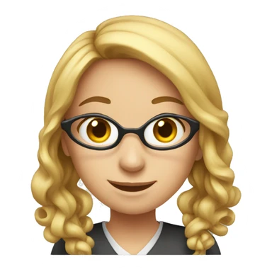 A YOUNG FEMALE ENGLISH TEACHER THANKING sticker